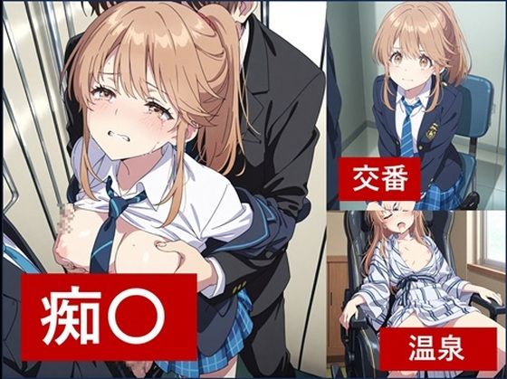 チラ〇ネ 青〇陽 CG集1（電車・交番・温泉:PDF）