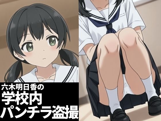六木明日香の学校内パンチラ盗撮
