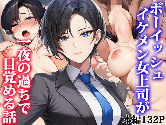ボーイッシュイケメン女上司が一夜の過ちで目覚める話