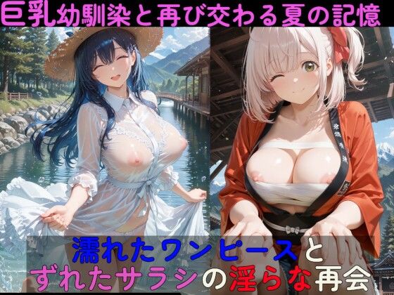 巨乳幼馴染と再び交わる夏の記憶  濡れたワンピースとずれたサラシの淫らな再会