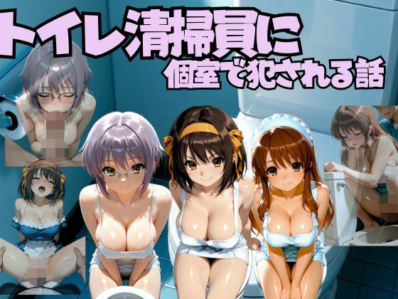 トイレ清掃員に個室で犯●れる話 涼◯ハルヒの憂鬱編