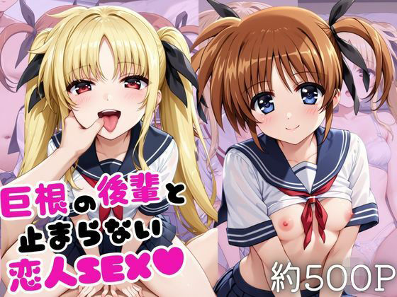 巨根の後輩と止まらない恋人SEX〜●●なのは＆フ○イト・テスタロッサ編〜